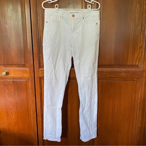Spanx Slim Straight Jeans White Size 30 - Picture 1 of 8